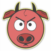 Sticker Drôle Diable Cochon (Devant)
