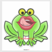Sticker Drôle Embrasse Un Toad Thunder_Cove (Feuille)