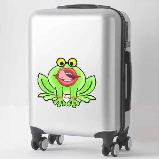 Sticker Drôle Embrasse Un Toad Thunder_Cove (Sur valise)
