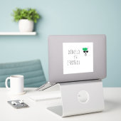 Sticker Drôle Enseignant Espagnol Cadeau Dímelo en Español (Ordinateur portable sur le bureau)