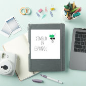 Sticker Drôle Enseignant Espagnol Cadeau Dímelo en Español (Couverture iPad)