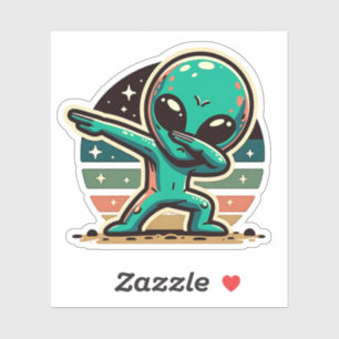 Sticker Drôle Extraterrestrial Alien Dabbing