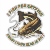 Sticker Drôle I Poisson pour poisson Tout le reste est app (Devant)