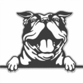Sticker Drôle joyeux Bulldog (Devant)