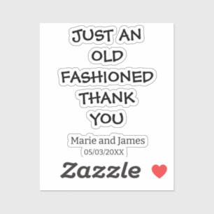 Sticker Drôle juste un vieux mode merci d'ajouter un nom