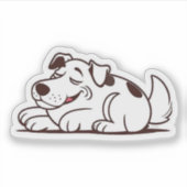 Sticker Drôle Lazy Chig Design (Devant)