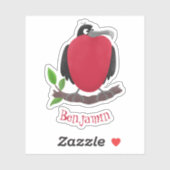 Sticker Drôle magnifique dessin animé de frégate (Feuille)