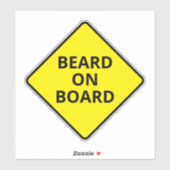 Sticker Drôle Maître de Prudence Beard à bord de la voitur (Feuille)