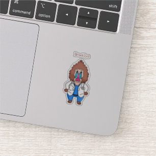 Sticker Drôle manuel dessin d'un médecin