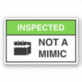 Sticker Drôle pas un symbole Mimic Tableto RPG (Devant)