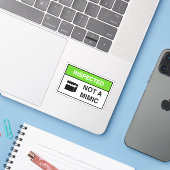 Sticker Drôle pas un symbole Mimic Tableto RPG (Ordinateur portable avec iPhone)