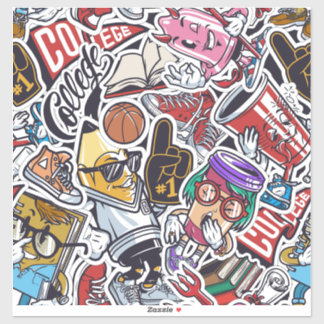 Sticker Drôle personnage amusant CARTOON COMIQUE