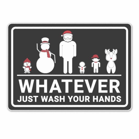 Sticker Drôle quoi que ce soit juste s'il vous plaît se la (Devant)