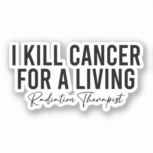 Sticker Drôle Radiothérapie (Devant)