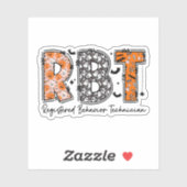Sticker Drôle RBT Halloween Technicien de comportement enr (Feuille)