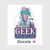 Sticker Drôle scientifique physique T-REX Dinosaur (Feuille)