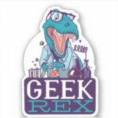 Sticker Drôle scientifique physique T-REX Dinosaur (Devant)