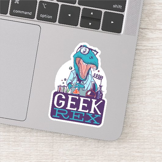 Sticker Drôle scientifique physique T-REX Dinosaur (Détail)