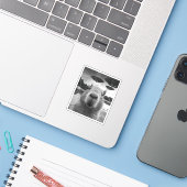 Sticker Drôle Selfie de Capybara Graphique avec des OVNI É (Ordinateur portable avec iPhone)