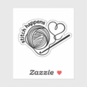 Sticker Drôle Stitch Arrive Crochet étanche (Feuille)