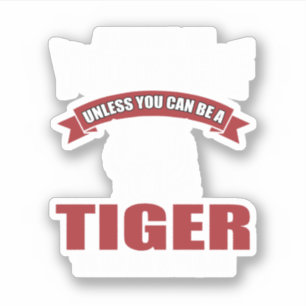 Sticker Drôle Tigre Dit Don. Un design parfait pour les ge