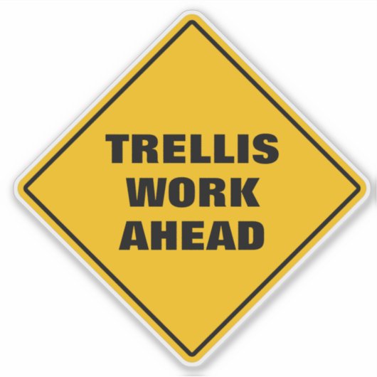 Sticker Drôle treillis travailler devant la clôture de jar (Devant)