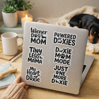 Sticker Drôles de citations de maman Doxie Dachshund