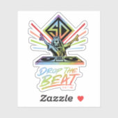 Sticker Drop the Beat : DJ Scooby-Doo (Feuille)