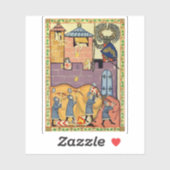 Sticker Dropping Rocks, Manesse de Codex du XIVe siècle (Feuille)