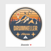 Sticker Drumheller, Alberta (Feuille)