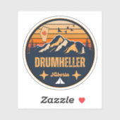 Sticker Drumheller (Alberta) (Feuille)