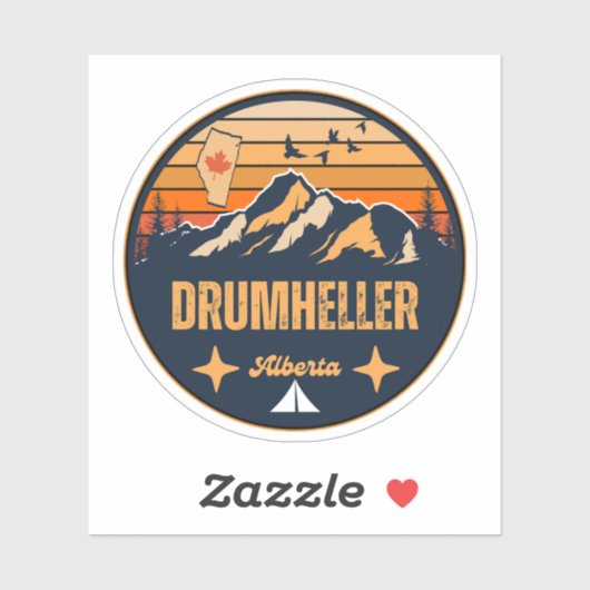 Sticker Drumheller (Alberta) (Feuille)