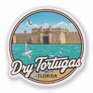 Sticker Dry Tortugas Floride Voyage Ancien