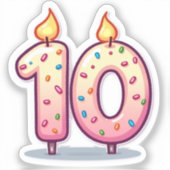 Sticker du 10e anniversaire (Recto)