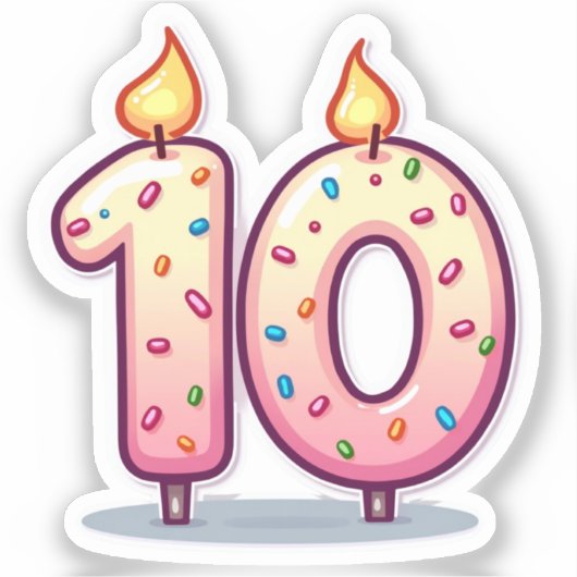 Sticker du 10e anniversaire (Recto)