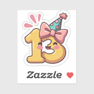 Sticker du 13e anniversaire