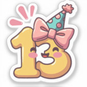 Sticker du 13e anniversaire (Recto)