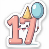 Sticker du 17e anniversaire (Recto)