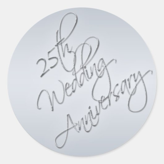 Sticker du 25e anniversaire du Mariage (Devant)