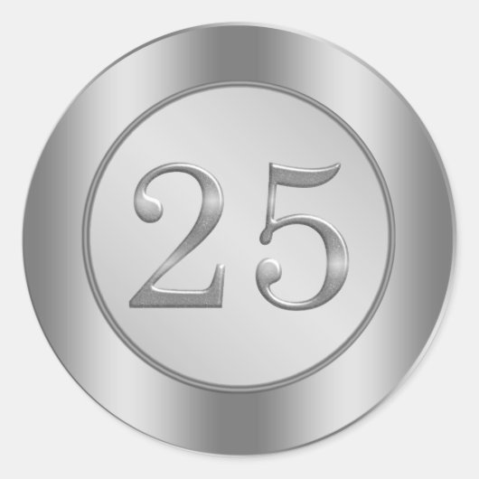 Sticker du 25e anniversaire du Mariage (Devant)