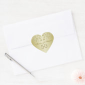 Sticker du 50e anniversaire du Mariage tourbillonn (Enveloppe)