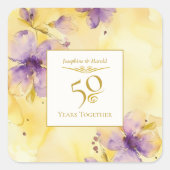 Sticker du 50e anniversaire du Mariage Violets Gol (Devant)