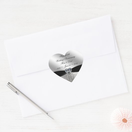 Sticker du 60e anniversaire du Mariage de diamant (Enveloppe)