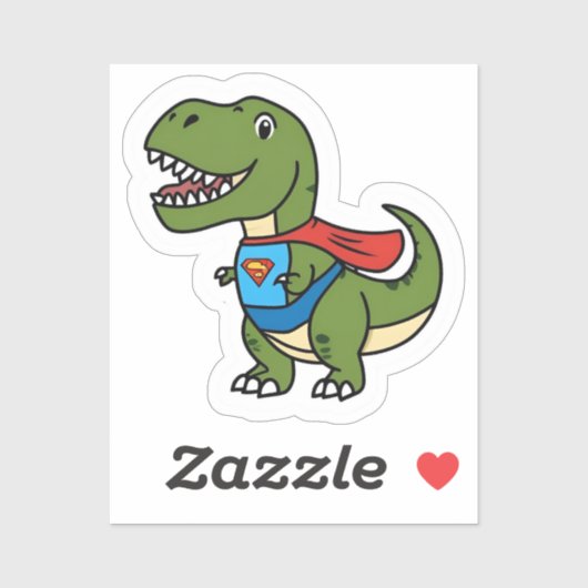 Sticker du capitaine Saurus (Feuille)