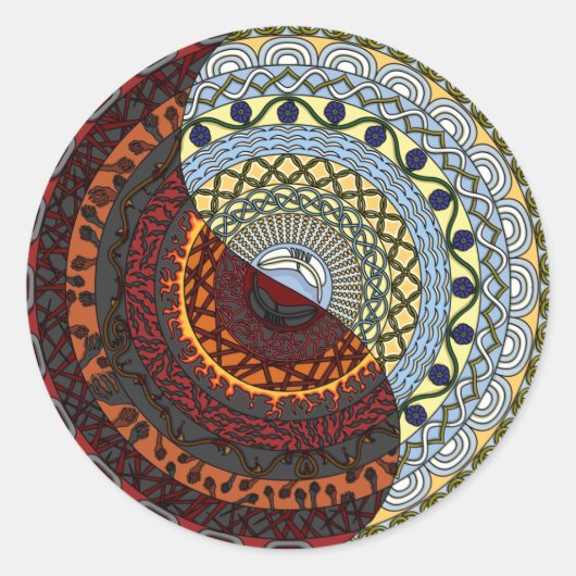 Sticker du ciel et de l'enfer (Devant)