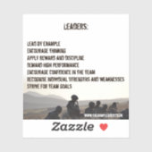 Sticker du Code du leadership de l'Armée (Feuille)