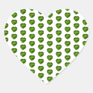 Sticker du coeur vert émeraude