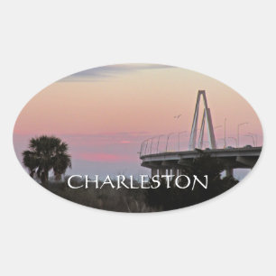 Sticker du coucher de soleil Charleston Cooper Bri