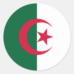 Sticker du drapeau d'Algérie