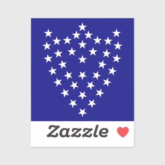 Sticker du drapeau de bataille du général Sherman  (Feuille)